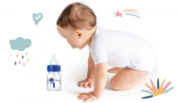 Sklenená dojčenská fľaša na kŕmenie